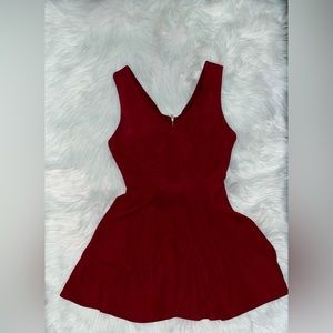 Red size M dress. Top has tight fit with flowy bottom